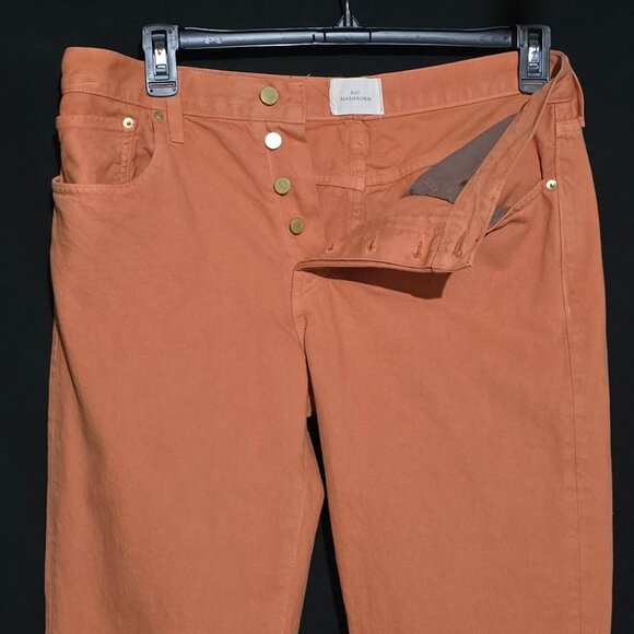 Sid Mashburn Made in USA Slim Straight 5 Pocket Pant - Peach - Sz 34x32 - Picture 4 of 8